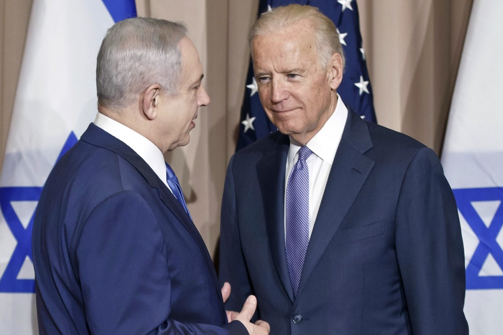 Benjamin Netanyahu, left, and Joe Biden in 2016. The US president on Sunday expressed concern to Netanyahu over the Israeli government’s planned judicial overhaul . Photo: AP