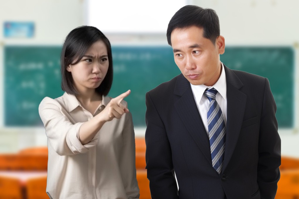 Chinese education authorities are investigating a teacher who removed a father from a parent-teacher chat group after he criticised a homework assignment for his child. Photo: SCMP composite