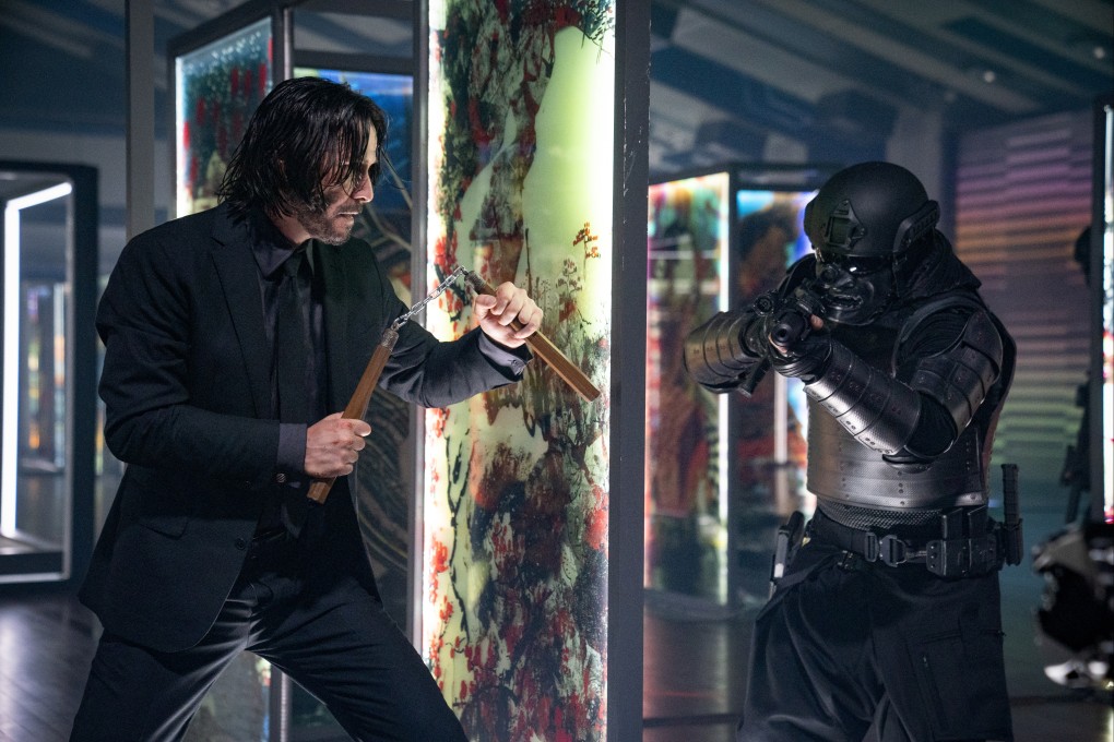 Keanu Reeves as John Wick in a still from John Wick: Chapter 4 (category III). Donnie Yen and Bill Skarsgård co-star. Chad Stahelski directs. Photo: Murray Close/Lionsgate.