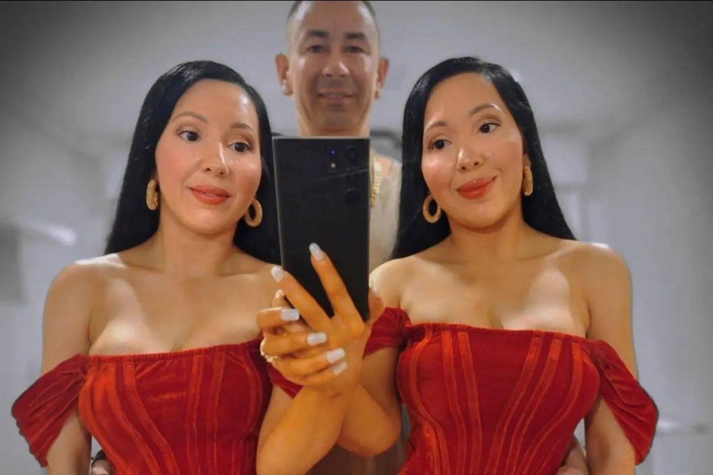 Australians Anna and Lucy DeCinque call themselves the “most identical twins in the world”. Photo: Instagram/@annalucydecinque