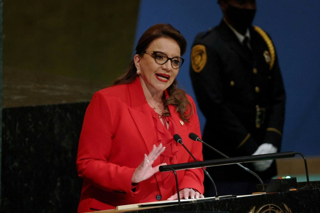 Honduras President Xiomara Castro, who recently announced that she had instructed the country’s foreign ministry to establish formal diplomatic relations with the People’s Republic of China. Photo: Reuters