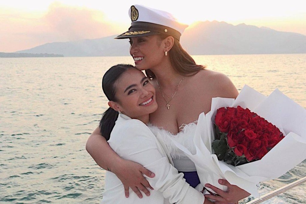 Filipino television actress Klea Pineda (right) with her girlfriend Katrice Kierulf. Photo: Instagram.com/@katricekierulf