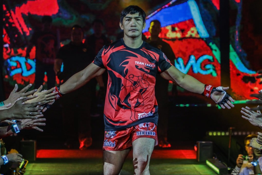 Eduard Folayang walks out for a fight with Edson Marques. Photos: ONE Championship.