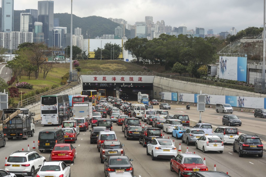 Peak-hour traffic at the Eastern Harbour Tunnel. Photo: Xiaomei Chen