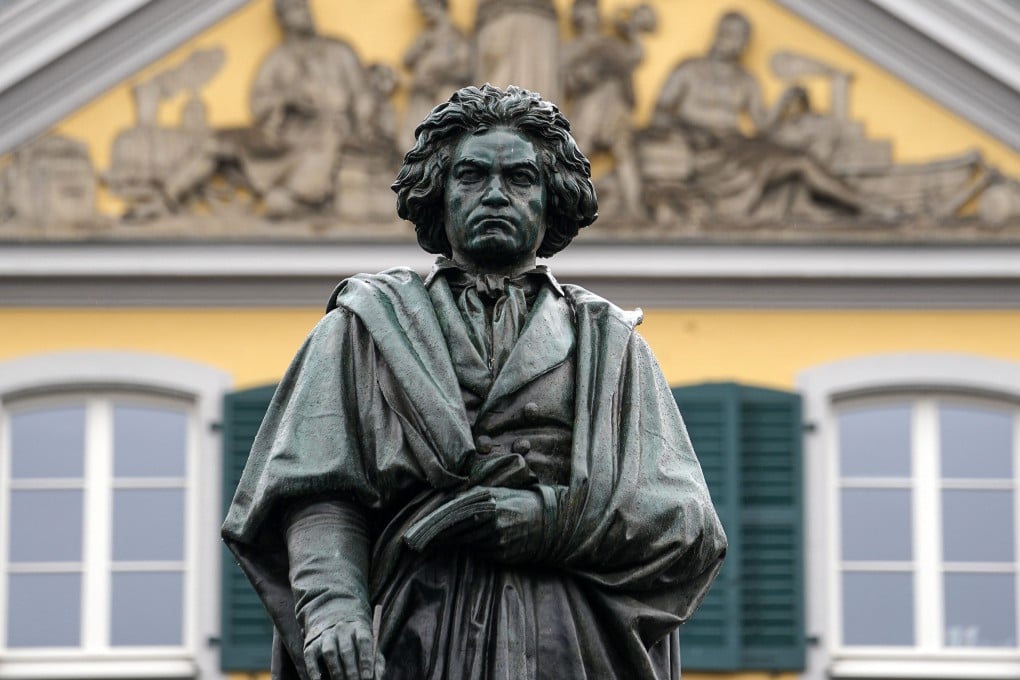 A statue of world famous composer Ludwig van Beethoven in the city centre of his birthplace Bonn, Germany. Photo: AP