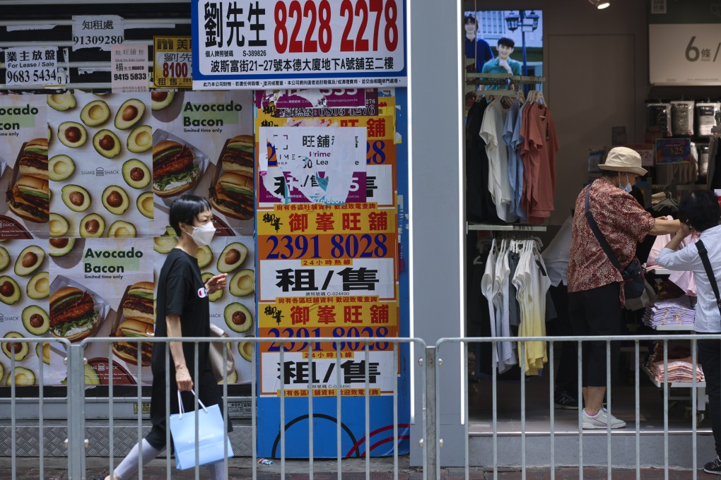 Retail business in Causeway Bay, Hong Kong, in June 2022. Rising interest rates will have a knock-on effect on small businesses in Asia. Photo: Dickson Lee