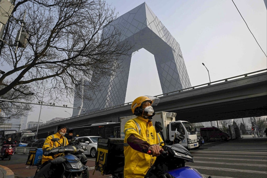 China set a growth target of “around 5 per cent” for this year, one of the lowest in decades. Photo: AFP