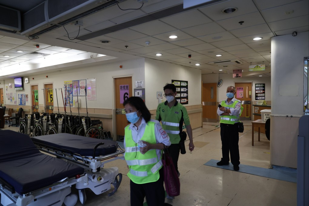 Some services at Tuen Mun Hospital were suspended for around three hours after the site partially flooded on Saturday. Photo: Yik Yeung-man
