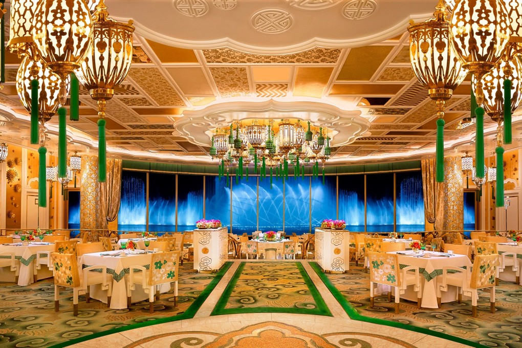 The glizty main dining room at Wing Lei Palace in Macau. Photo: Handout
