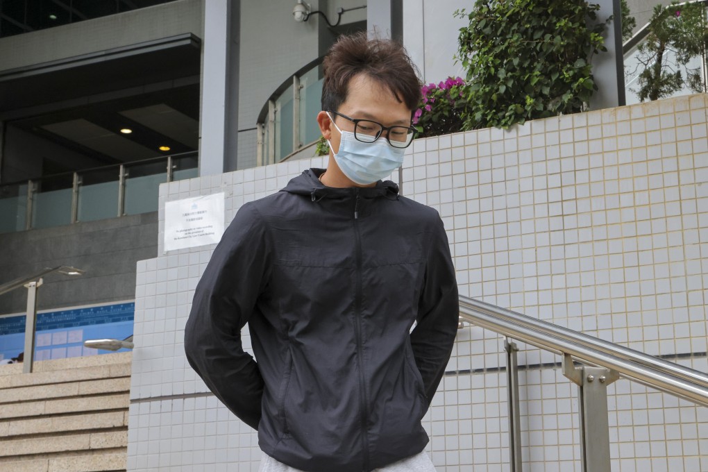 Zhuang Jianbing leaves court in Kowloon after he admitted a series of charges in connection with hawking without a licence after he looked after a stall for a 90-year-old hawker who was on a toilet break. Photo: Jelly Tse