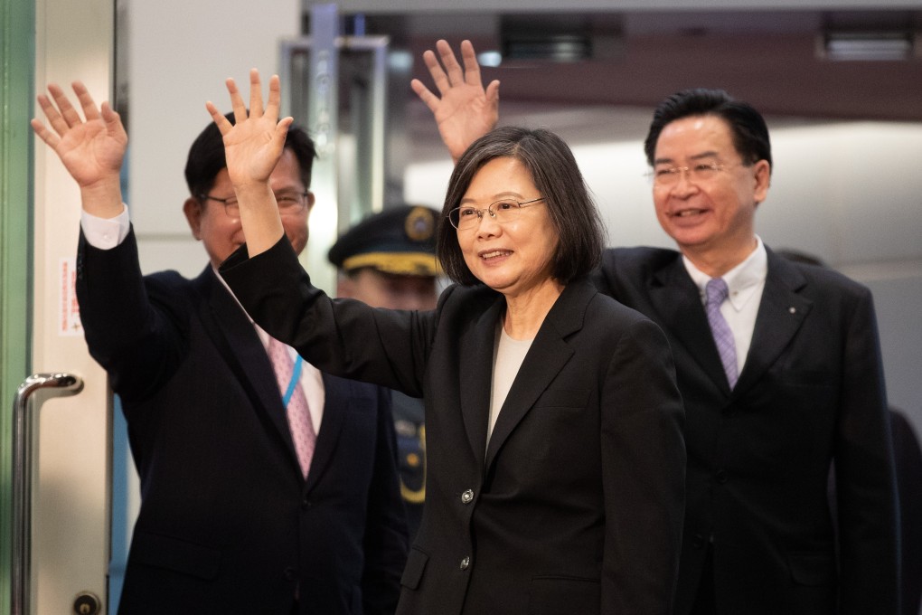 Tsai Ing-wen’s 10-day visit to Central America includes two US stopovers. Photo: EPA-EFE