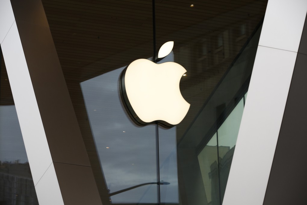 The Apple logo seen on the company’s store in Brooklyn, New York, on March 14, 2020.  Photo: AP