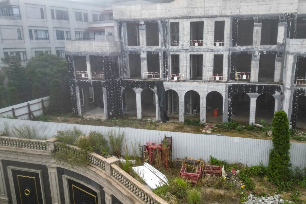 The house at 15 Gough Hill Road on Thursday. The property was bought for a record HK$2.1 billion in 2016, and was mortgaged twice with BEA in the first half of 2019. Photo: May Tse