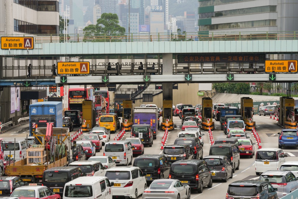 Traffic congestion at the Cross- Harbour Tunnel in Hung Hom in 2022. Photo: Sam Tsang