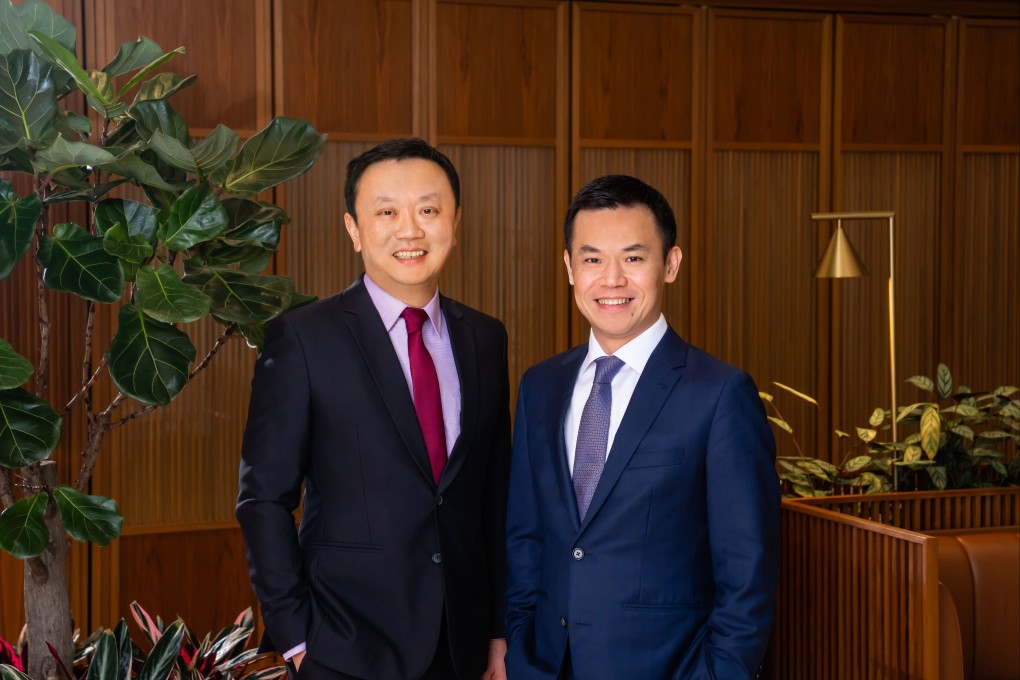 Aik-Ping Ng (left), head of family office advisory, Asia-Pacific, and Bryce Wan, market head, North Asia, at HSBC Global Private Banking, say the bank will continue to support the development of the family office ecosystem in Hong Kong. Photo: Ng Hoi-tung