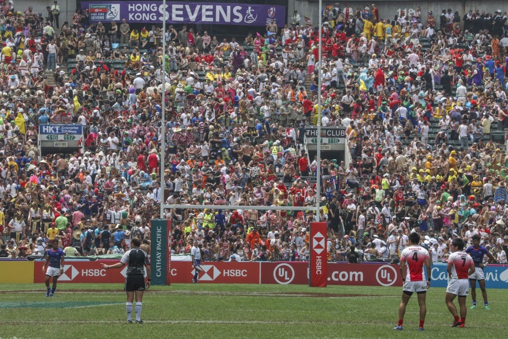 Sevens fans enjoy the action during last November’s tournament. Photo: Roy Issa