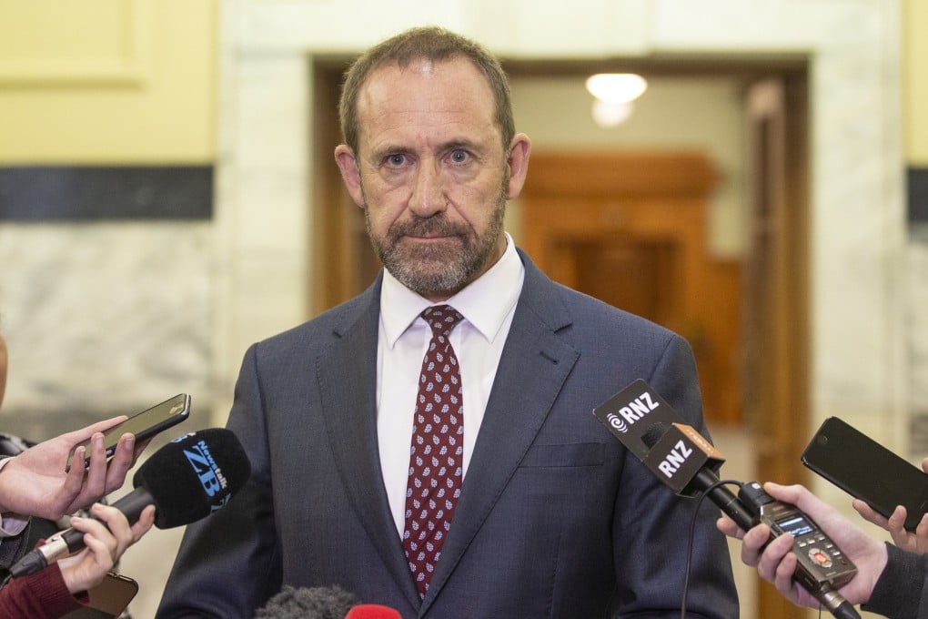 Defence Minister Andrew Little at a parliament press conference on June 1, 2018, when he served as the justice minister. Photo: New Zealand Herald