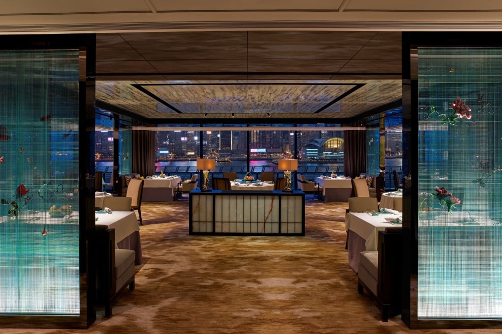 The main dining area at Lai Ching Heen, in The Regent hotel, Hong Kong, overlooks Victoria Harbour. Photo: Lai Ching Heen