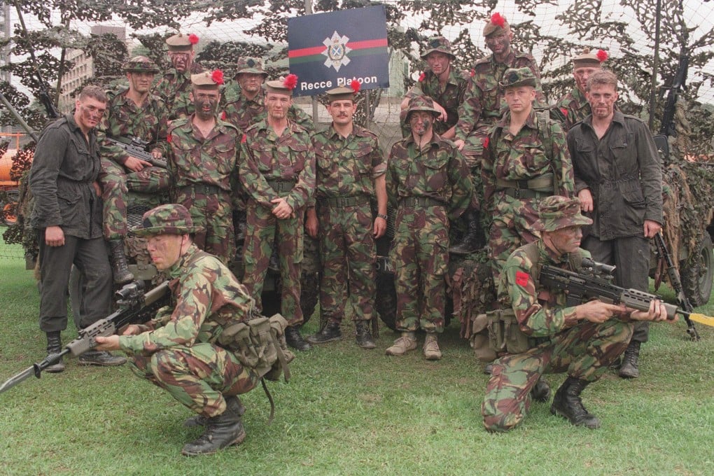 British army soldiers in Hong Kong in 1993. Photo: SCMP