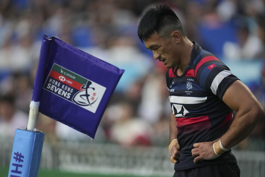 Hong Kong’s Salom Yiu Kam-shing looks on in the game against Uruguay. Photo: Sam Tsang