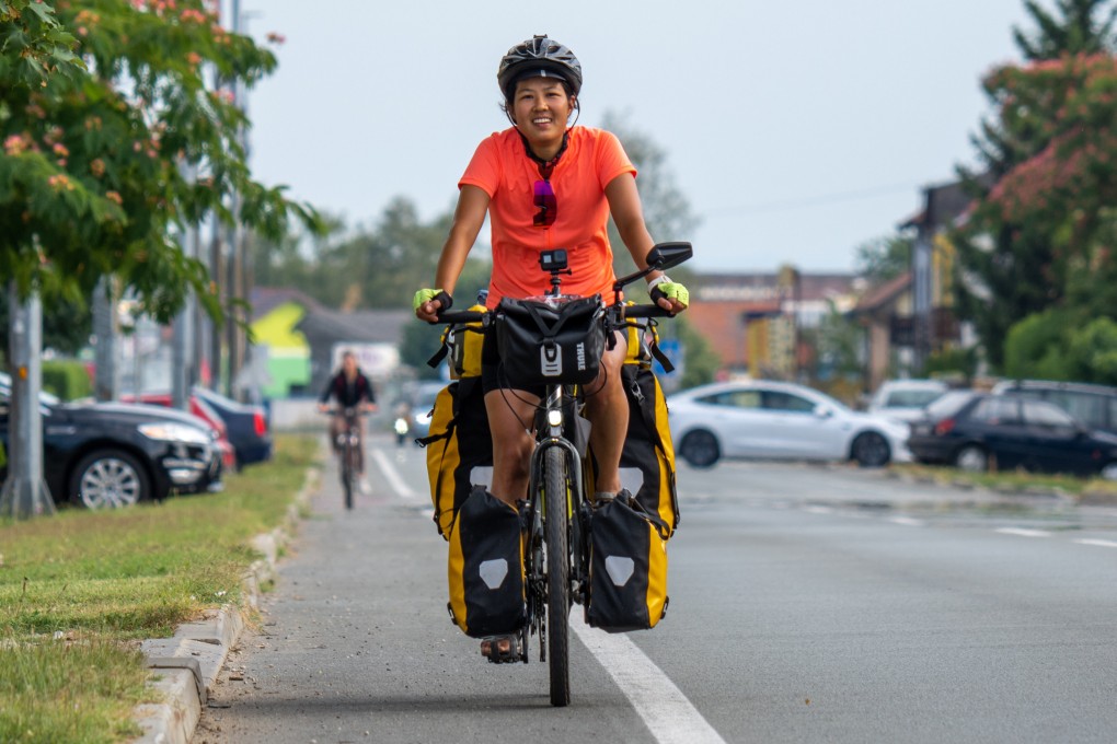 Sara Qiu Ruan, pictured in Croatia, says travelling solo has taught her a lot about human kindness. She spent nine months on a life-changing biking adventure around Europe. Photo: Sara Qiu Ruan