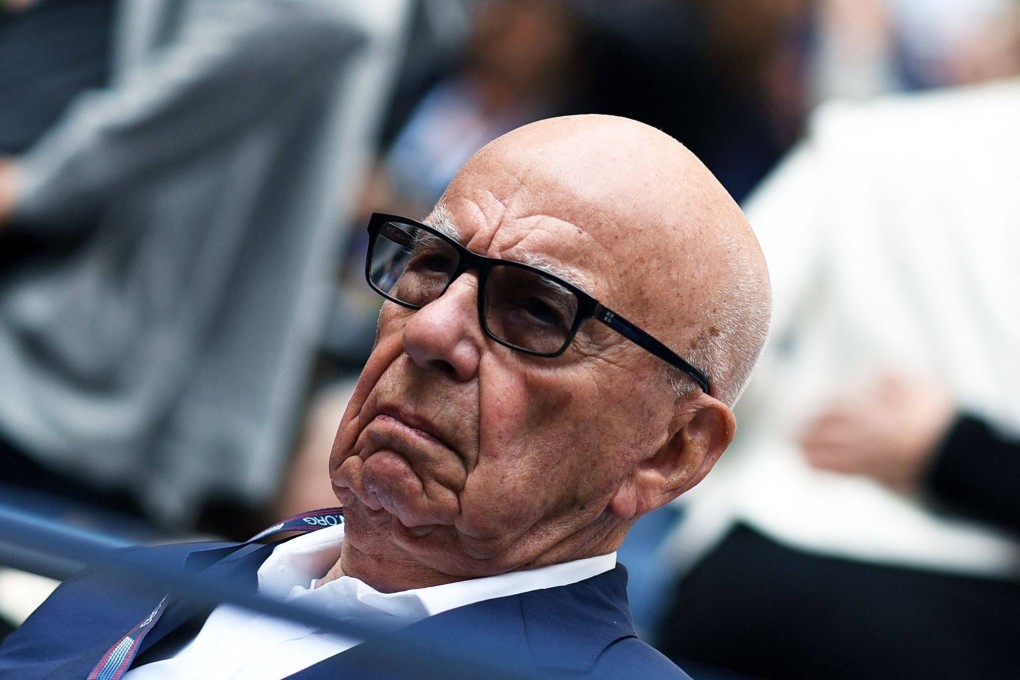 Rupert Murdoch arrives to watch the US Open Men’s Singles final match in New York in September 2017. Photo: AFP