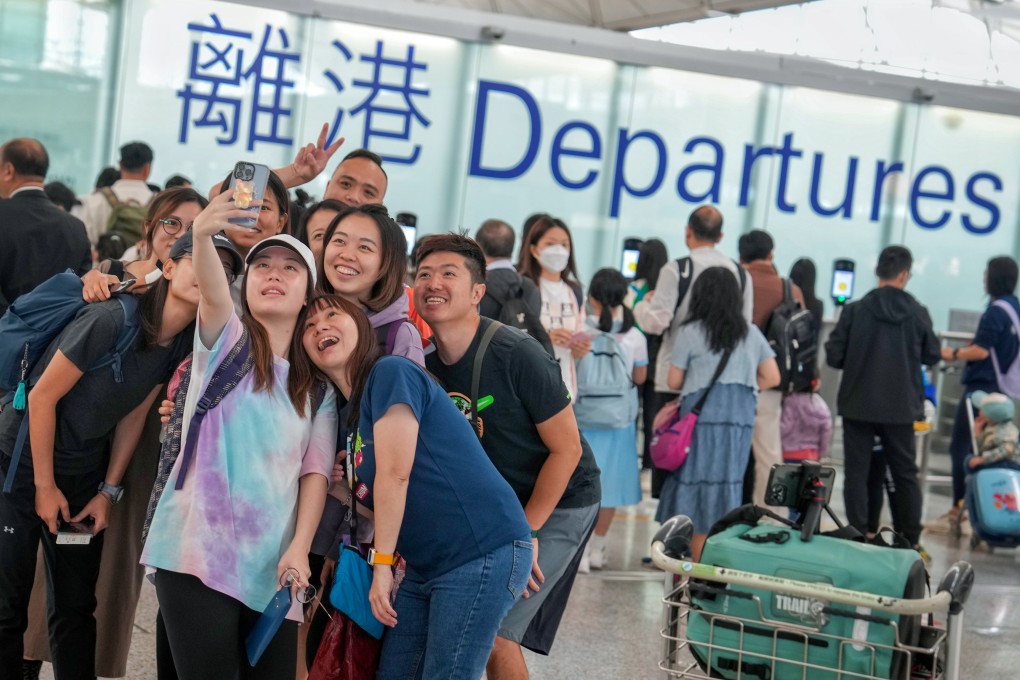 The Hong Kong International Airport is set to be crowded with people travelling over the Easter weekend. Photo: Elson Li
