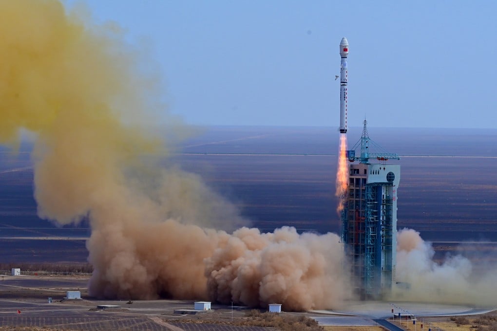 A Long March-4C rocket carries the Yaogan-34 04 satellite during blast-off from the Jiuquan Satellite Launch Center in northwest China on March 31, 2023. Photo: Xinhua