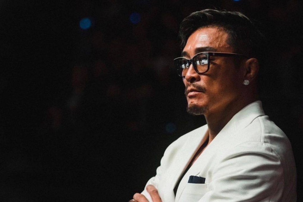 ‘Sexyama’ watches from ringside at ONE Fight Night 8 in Singapore. Photo: Instagram/@akiyamachoo