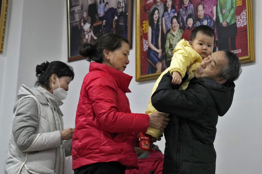 Last year, China’s birth rate fell to a record low of 6.77 per 1,000 people, with the total number of newborns falling to 9.56 million – the nation’s lowest total in modern history and the first time the figure has dipped below 10 million. Photo: AP