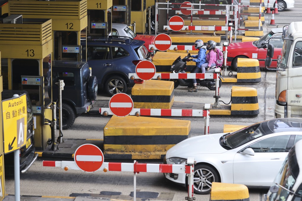 Toll booths at the Kowloon side entrance of the Cross Harbour Tunnel on March 22. Photo: May Tse