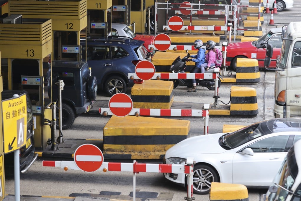 Toll booths at the Kowloon side entrance of the Cross Harbour Tunnel on March 22. Photo: May Tse