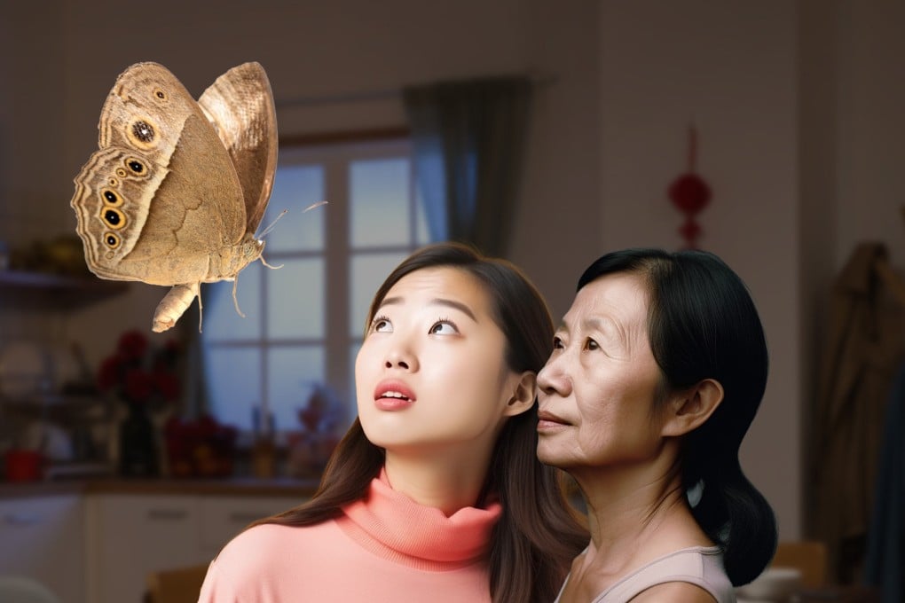 The Hong Kong woman says she and her sister are scared of flying insects, but their mother bans them from killing them, claiming they carry the spirit of their late grandfather. Photo: SCMP composite