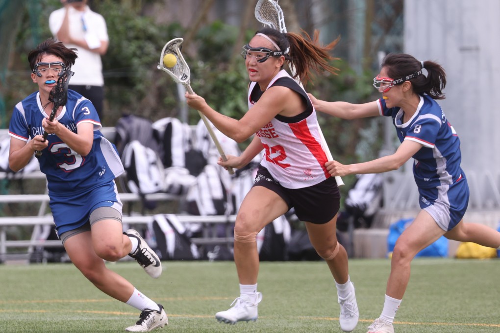 Hong Kong’s Tang Yi-ting (centre) in action against Chinese Taipei on day one of the tournament. Photo: Yik Yeung-man