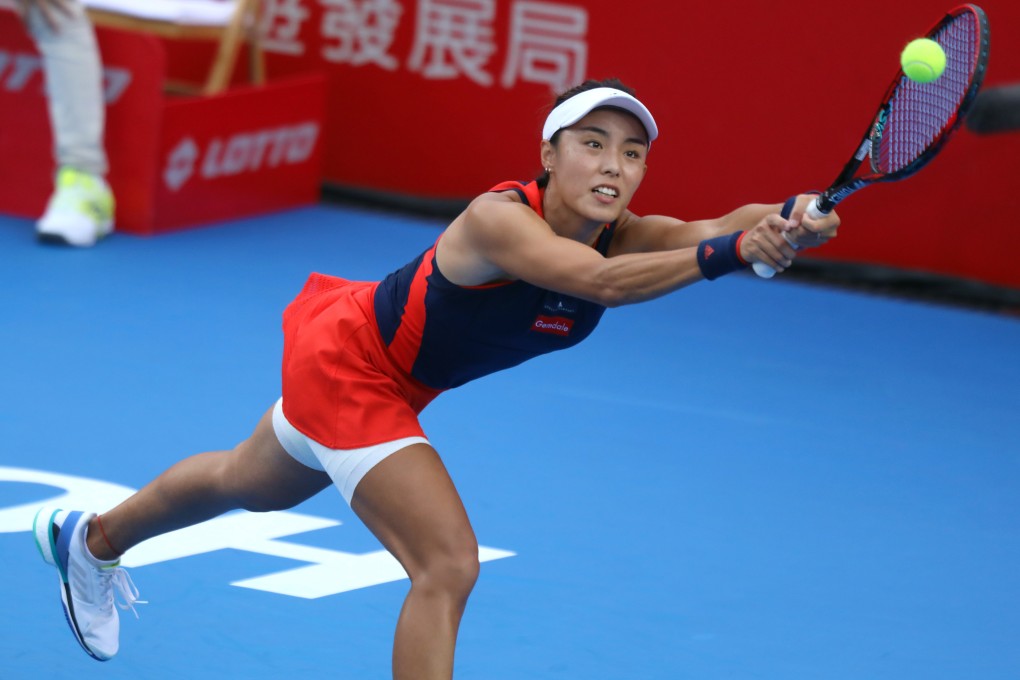 China’s Wang Qiang in action during the Prudential Hong Kong Tennis Open in 2018. Photo: Jonathan Wong