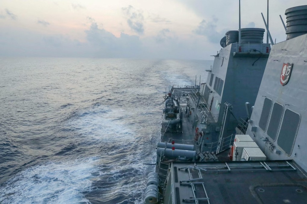 The PLA has asserted China’s “indisputable sovereignty over islands in the South China Sea and their nearby waters”, in response to the passage by the USS Milius. Photo: Handout via Reuters