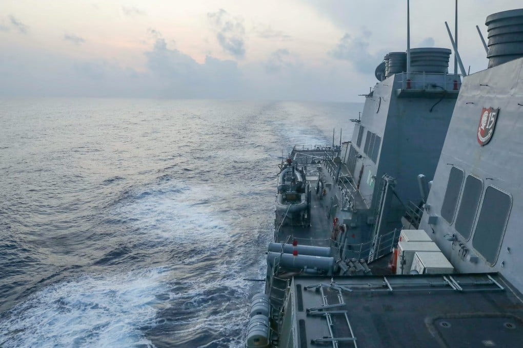 The PLA has asserted China’s “indisputable sovereignty over islands in the South China Sea and their nearby waters”, in response to the passage by the USS Milius. Photo: Handout via Reuters