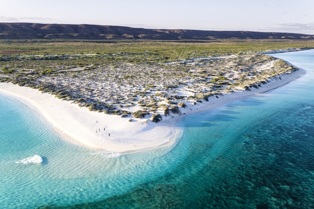 Exmouth, known for its beautiful beaches, Cape Range National Park and the Ningaloo Reef, will be an ideal place to see the total solar eclipse on April 20. Turquoise Bay, Exmouth. Photo: Tourism Western Australia