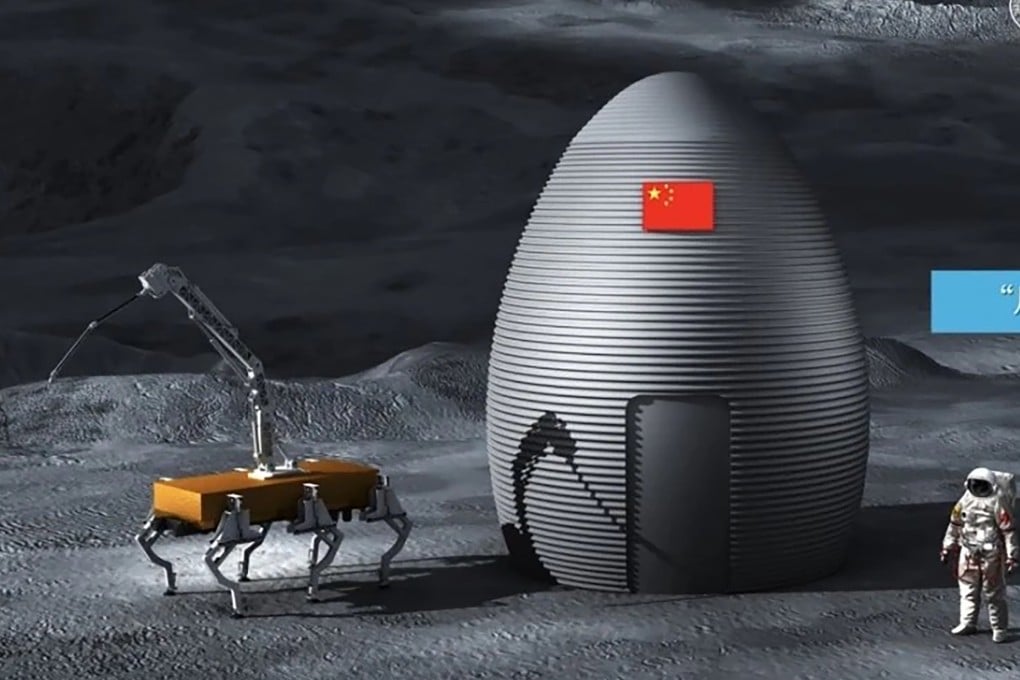The “lunar pot vessel” moon base scheme proposed by Ding Lieyun and his team from Huazhong University of Science and Technology in Wuhan. Photo: Handout