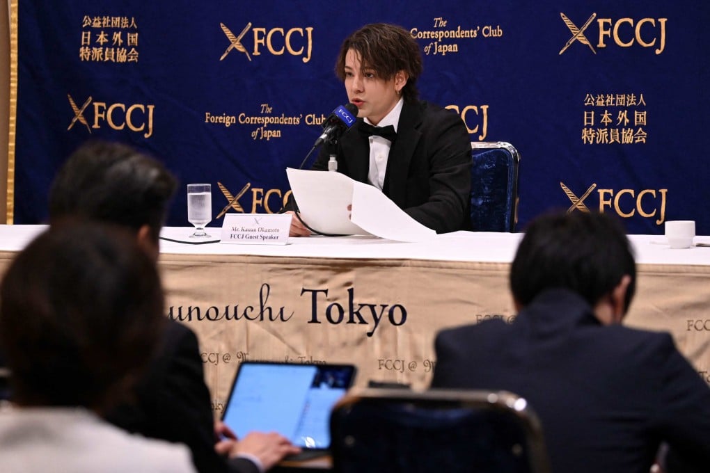 Japanese-Brazilian singer Okamoto said he was molested by Kitagawa “15 to 20” times during his four-year stint in the agency until 2016, starting when he was just 15 years old. Photo: AFP