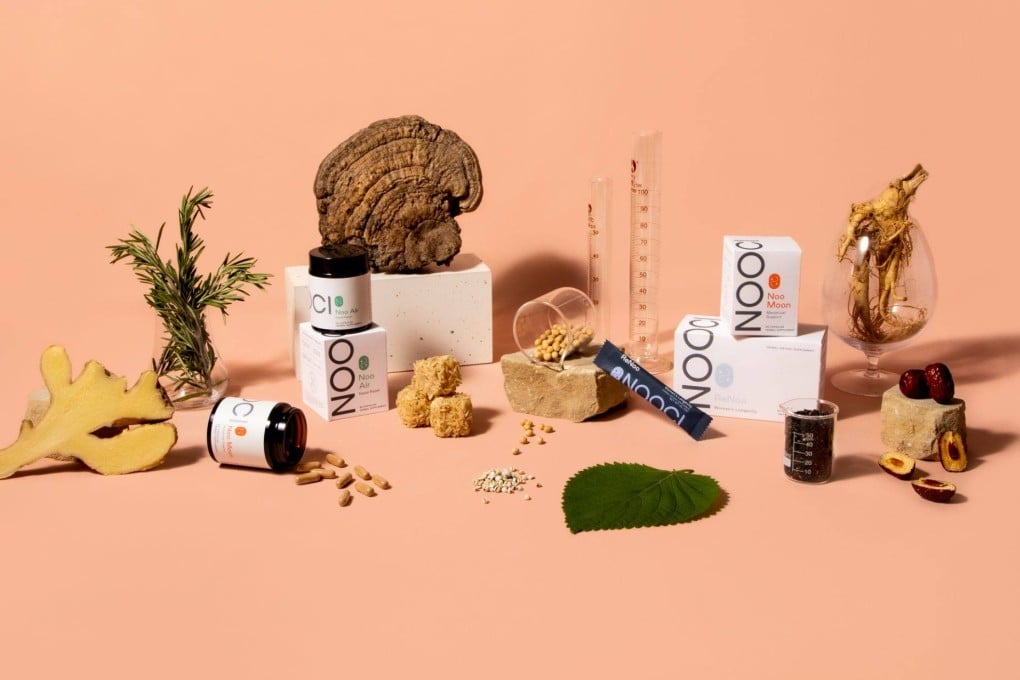 Wellness brand Nooci’s three plant-based products: ReNoo Women’s Longevity, Noo Air Nasal Relief and Noo Moon Menstrual Support. Stephanie Tan, the founder of Nooci, talks about the principles of traditional Chinese medicine. Photo: Nooci