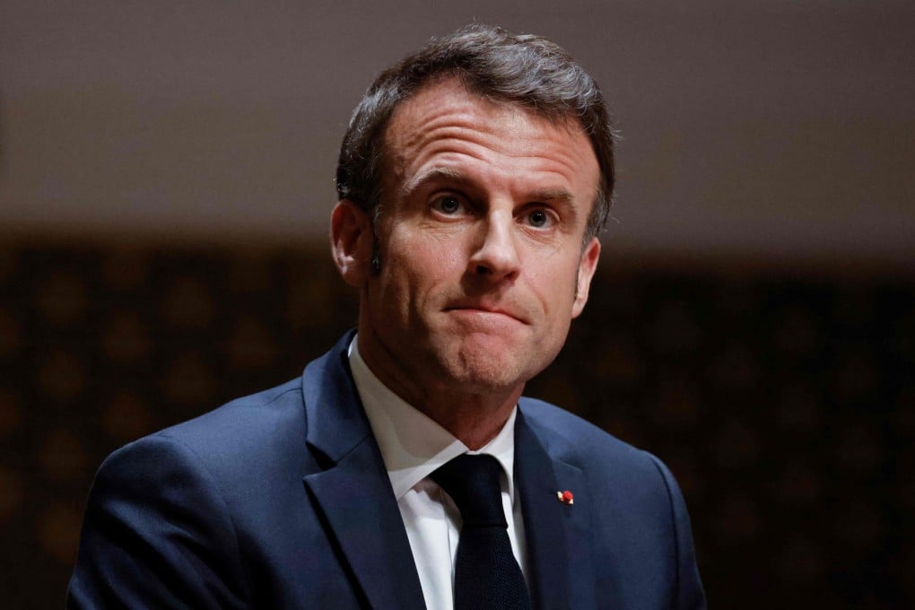 French President Emmanuel Macron has called for his country to avoid walking in lockstep with the US on China-related issues such as Taiwan. Photo: AFP