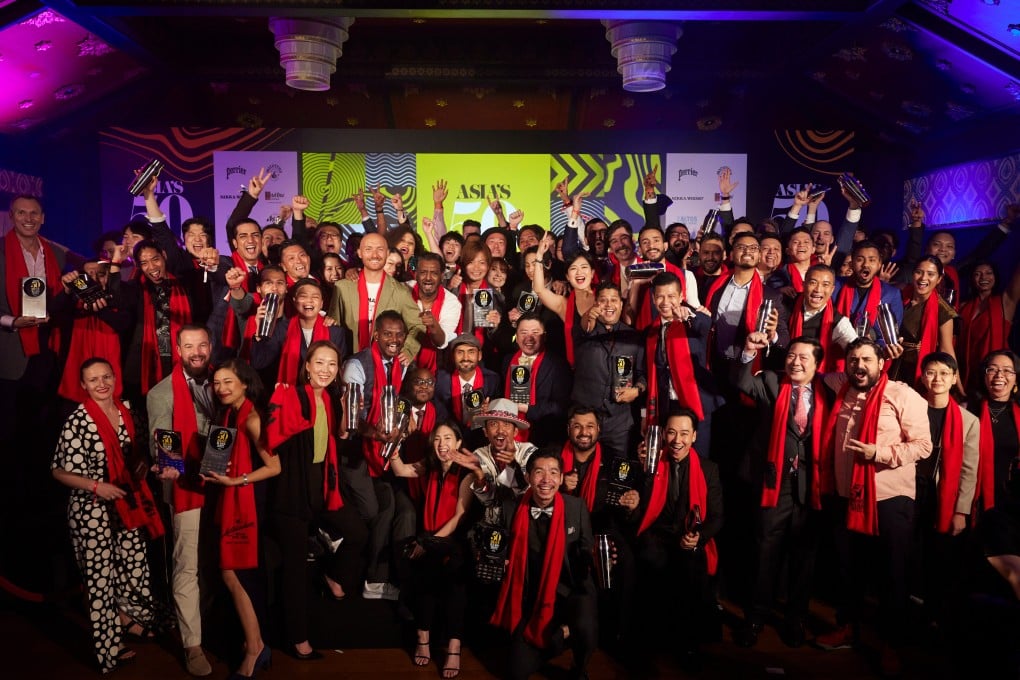 Representatives from the top 50 bars on the Asia’s 50 Best Bars list 2022 at last year’s awards ceremony in Singapore. Hong Kong will host this year’s ceremony. Photo: Asia’s 50 Best Bars