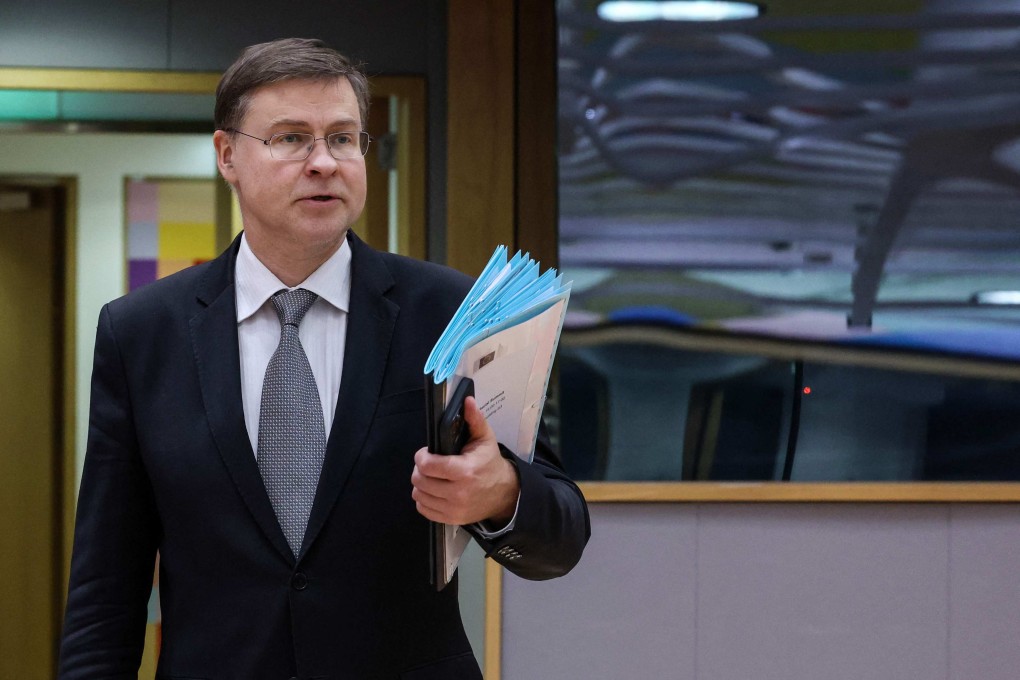 The European Union’s trade chief, Valdis Dombrovskis, says the policy views of the bloc’s 27 member nations can sometimes diverge. Photo: AFP