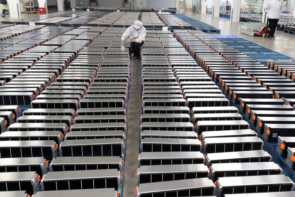 An  electric vehicle battery factory in Nanjing, China. A proposal by Gotion High-tech to build a similar plant in rural Michigan has met with opposition from locals and politicians who say they fear CCP influence. Photo: AFP via Getty Images/TNS