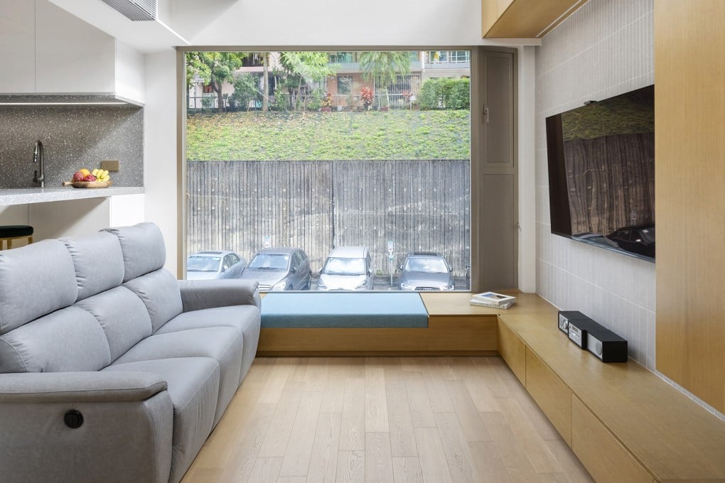 The double-height living area of Charles Wai’s village house in Tai Wai in Hong Kong’s New Territories. The house is so unusual looking that unsuspecting drivers brake to stare as they pass. Photo: Desmond Chan