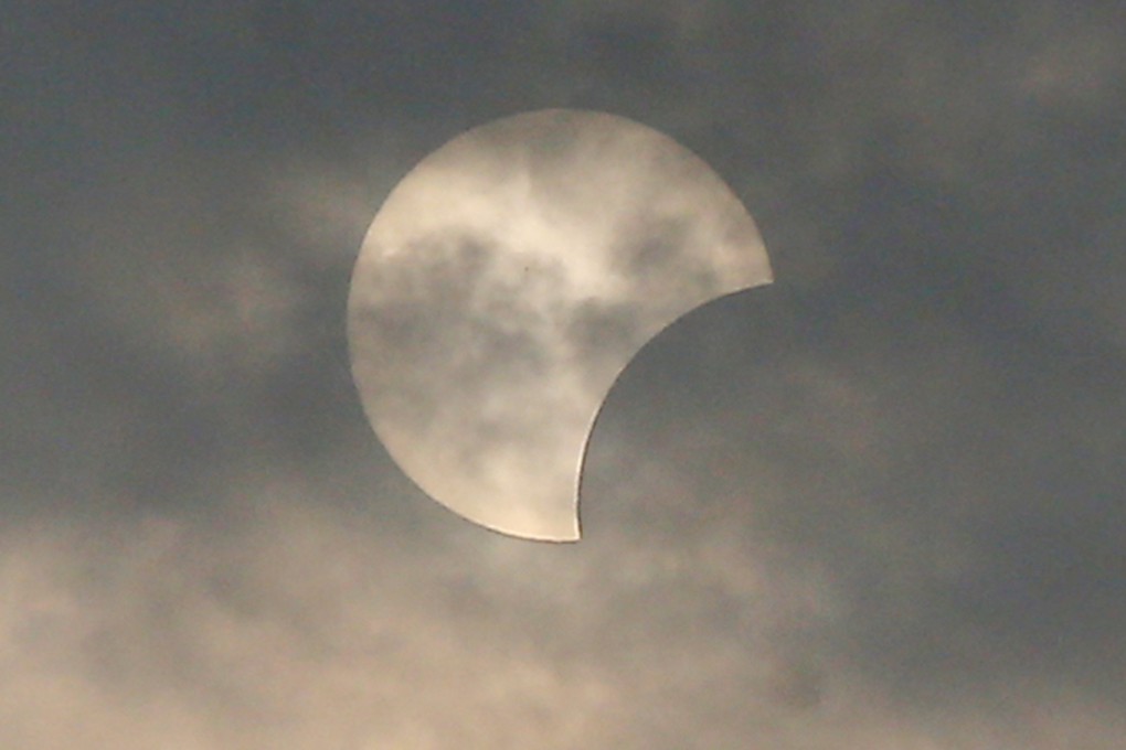 A partial solar eclipse seen from Tsim Sha Tsui in 2016. Photo: Dickson Lee