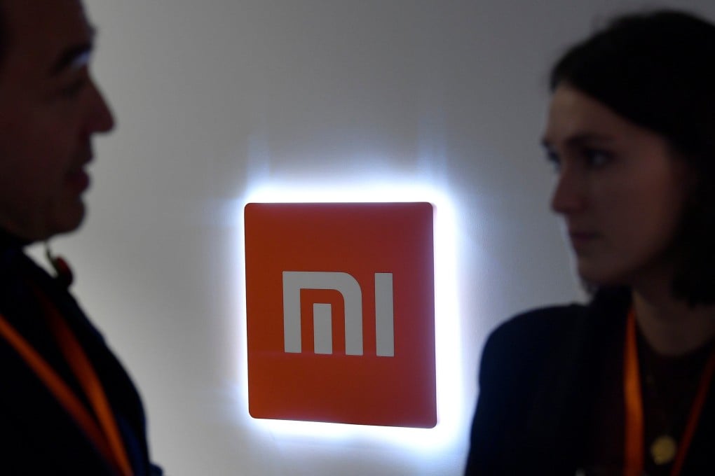The Xiaomi logo is seen at a launch event. Photo: Reuters