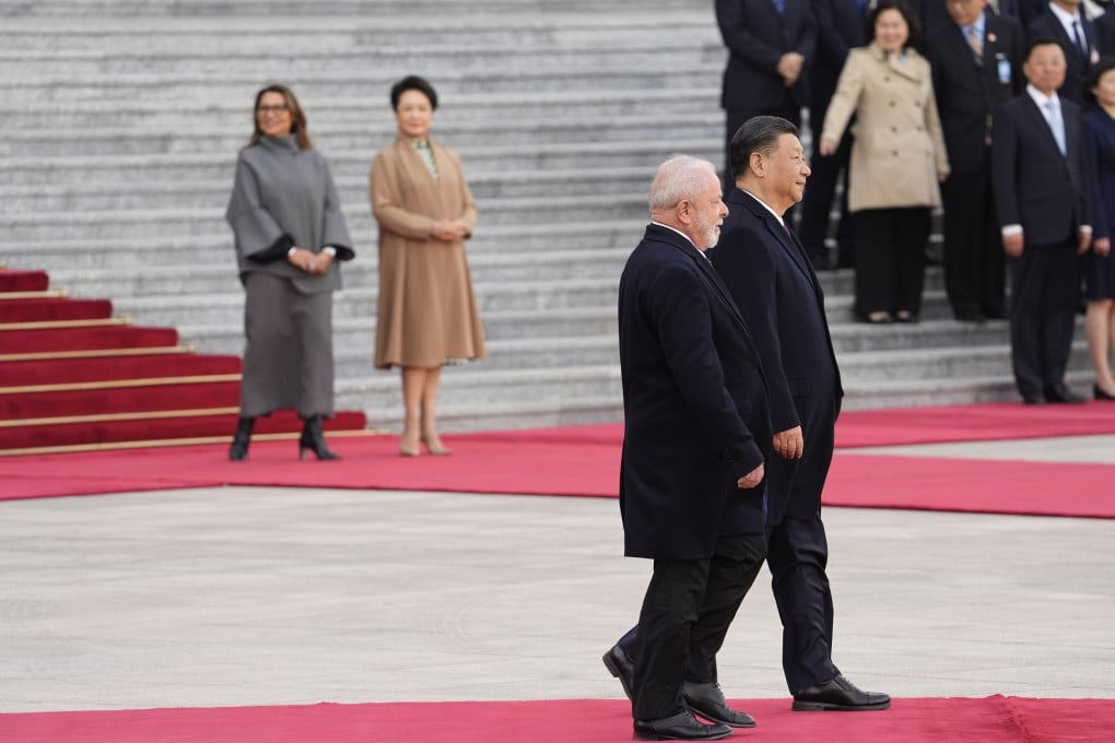 The Brazilian and Chinese leaders pictured ahead of their meeting on Friday. Photo: EPA-EFE
