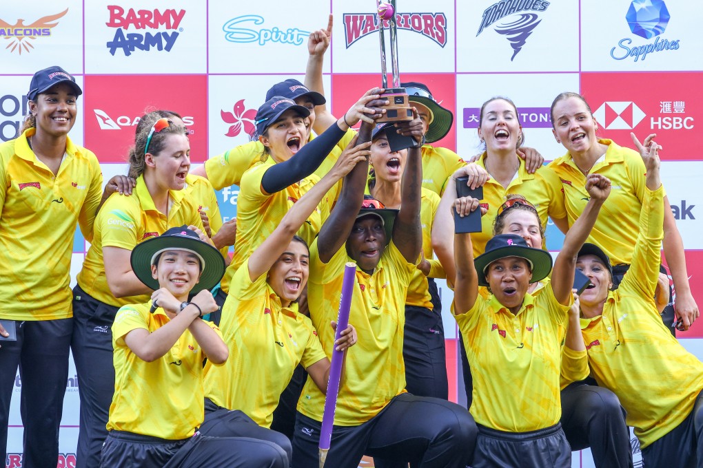 Warriors celebrate winning the FairBreak Invitational. Photo: Dickson Lee